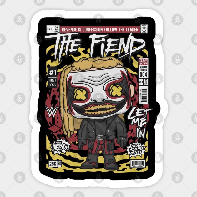 Bray Wyatt - The Fiend comics Sticker by Kerambawesi